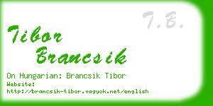 tibor brancsik business card